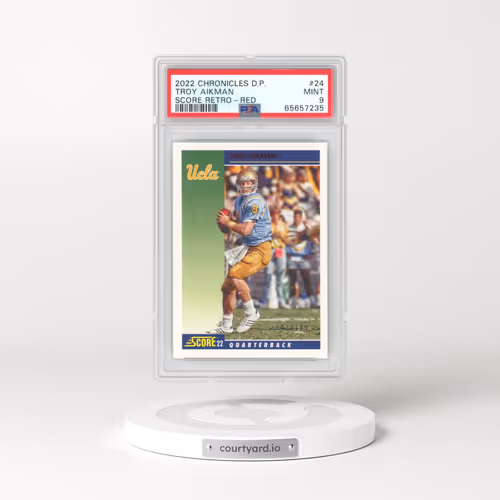 2022 Panini Chronicles Draft Picks Score Retro #24 Troy Aikman - Red (PSA 9 MINT)