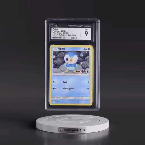 2018 Ultra Prism #32/156 Piplup - Toys R Us Promo Cosmos Holo (Cos. Holo) (CGC 9 MINT)