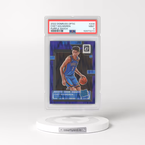 2022 Panini Donruss Optic #208 Chet Holmgren - Purple Shock (PSA 9 MINT)
