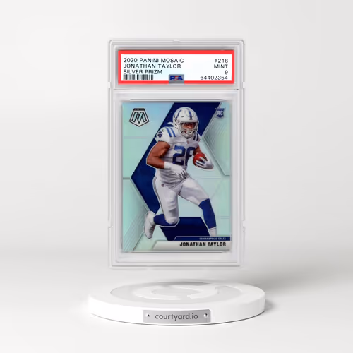 2020 Panini Mosaic #216 Jonathan Taylor - Silver Prizm (PSA 9 MINT)