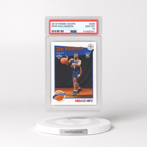 2019 Panini Hoops #296 Zion Williamson (PSA 10 GEM MINT)