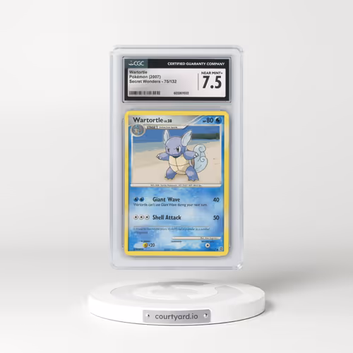 2007 Secret Wonders #75/132 Wartortle (CGC 7.5 NM+)