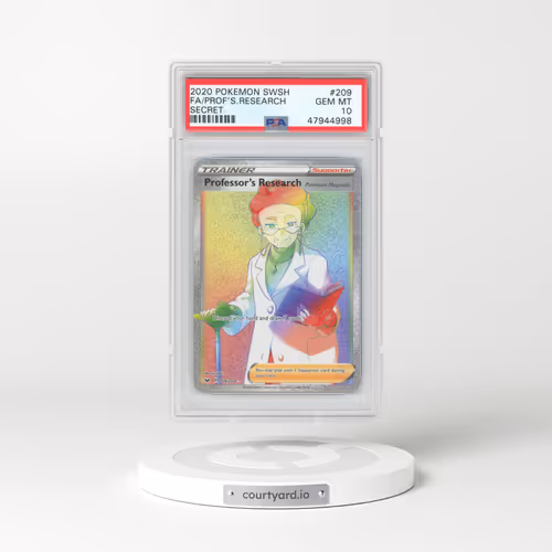 2020 Pokémon Sword & Shield #209 Professor's Research - Full Art Secret (PSA 10 GEM MINT)