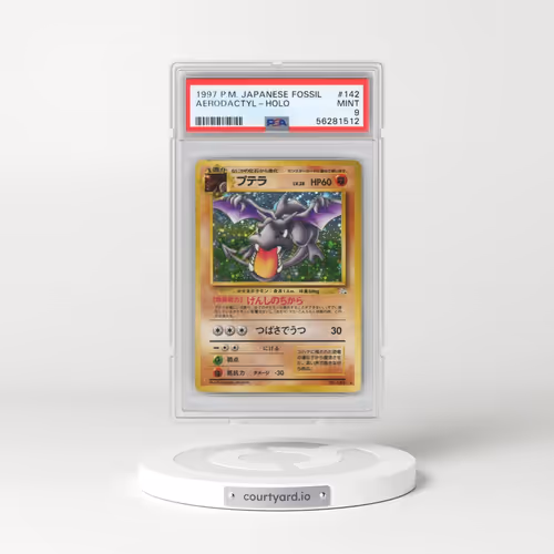 1997 Pokémon Fossil #142 Aerodactyl - Holo (PSA 9 MINT)
