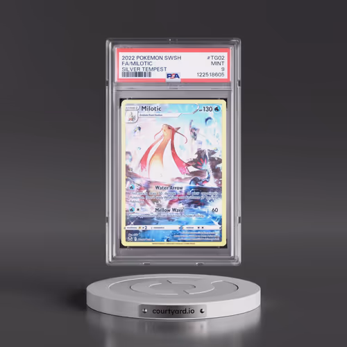 2022 Pokémon Sword & Shield Silver Tempest #TG02 Milotic - Full Art (PSA 9 MINT)