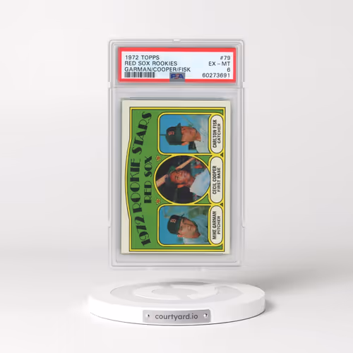 1972 Topps #79 Red Sox Rookies - Garman/Cooper/Fisk (PSA 6 EX-MT)