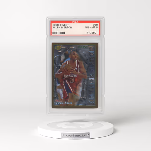 1996 Finest #69 Allen Iverson (PSA 8 NM-MT)