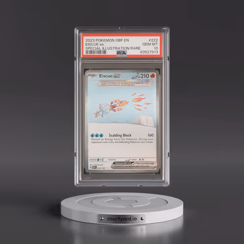2023 Pokémon Obf EN-Obsidian Flames #222 Eiscue EX - Holo Special Illustration Rare (PSA 10 GEM MINT