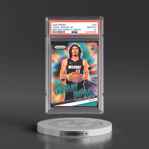 2023 Panini Prizm Instant Impact #23 Jaime Jaquez Jr. - Green Prizm (PSA 10 GEM MINT)