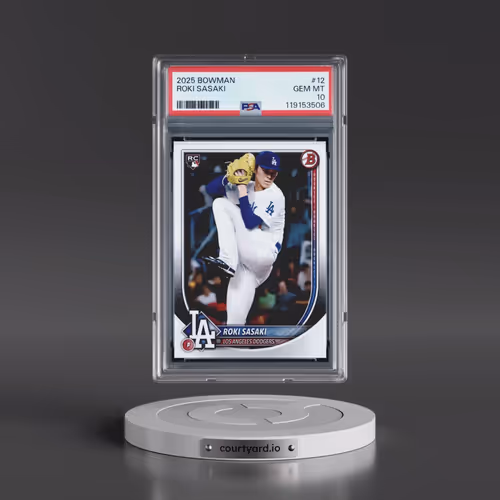 2025 Bowman #12 Roki Sasaki (PSA 10 GEM MINT)
