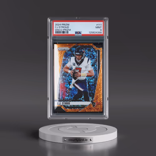 2024 Panini Prizm #111 CJ Stroud - Disco Prizm (PSA 9 MINT)