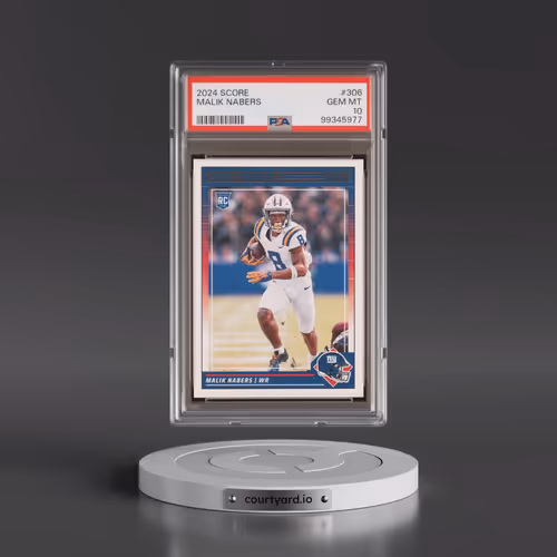 2024 Panini Score #306 Malik Nabers (PSA 10 GEM MINT)