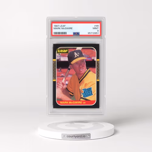 1987 Leaf #46 Mark McGwire (PSA 9 MINT)
