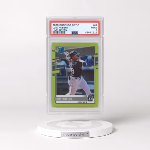 2020 Panini Donruss Optic #62 Luis Robert - Lime Green (PSA 9 MINT)