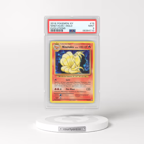 2016 Pokémon XY Evolutions #15 Ninetales - Holo (PSA 9 MINT)