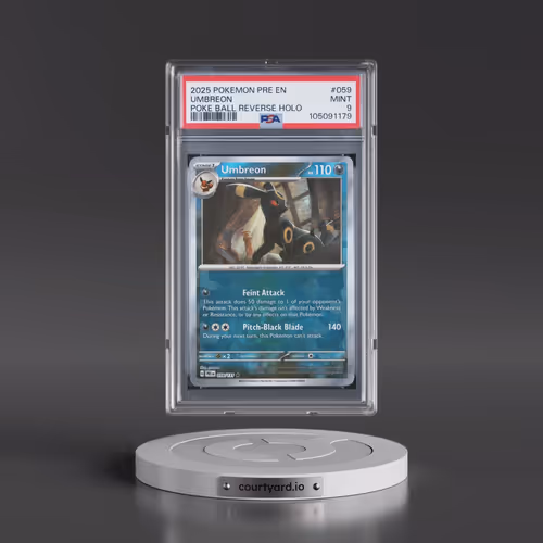 2025 Pokémon Pre EN-Prismatic Evolutions #059 Umbreon - Reverse Holo Poke Ball (PSA 9 MINT)