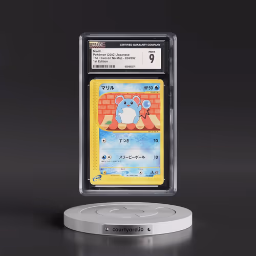 2002 The Town on No Map #024/092 Marill - 1st Edition (CGC 9 MINT)