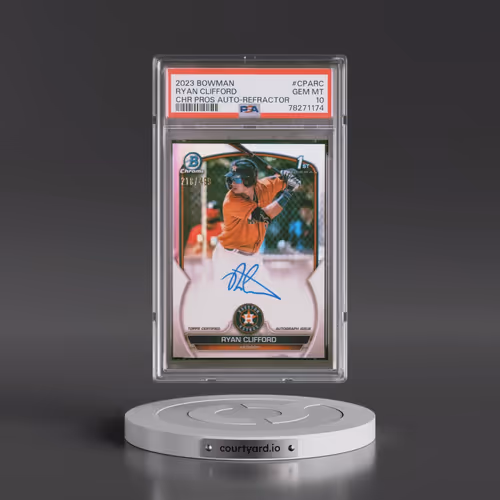 2023 Bowman Chrome Prospect Autographs #CPARC Ryan Clifford - Refractor (PSA 10 GEM MINT)