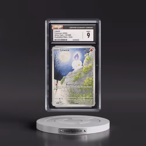 2025 Pokémon Wht EN-White Flare #101 Litwick - Illustration Rare (CGC 9 MINT)