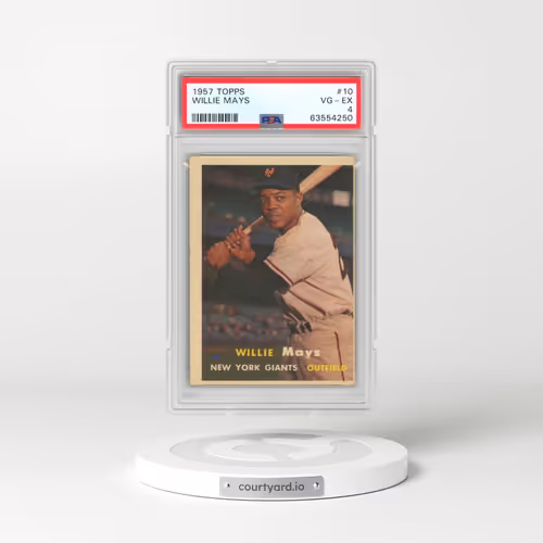 1957 Topps #10 Willie Mays (PSA 4 VG-EX)