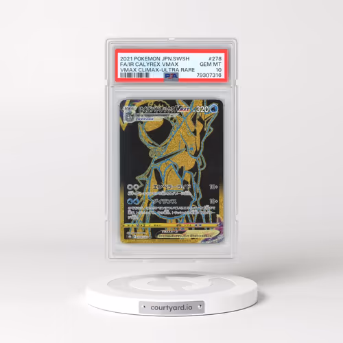2021 Pokémon Sword & Shield Vmax Climax #278 Ice Rider Calyrex Vmax - Full Art Ultra Rare (PSA 10 GE