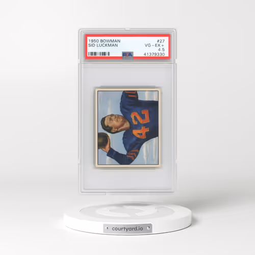 1950 Bowman #27 Sid Luckman (PSA 4.5 VG-EX+)