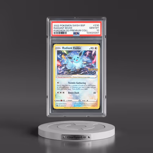 2022 Pokémon Swsh Black Star Promo #230 Radiant Eevee - Holo Pokemon Go Premium Collection Radiant E