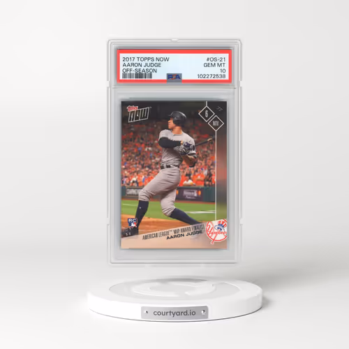 2017 Topps Now Off-Season #OS-21 Aaron Judge (PSA 10 GEM MINT)
