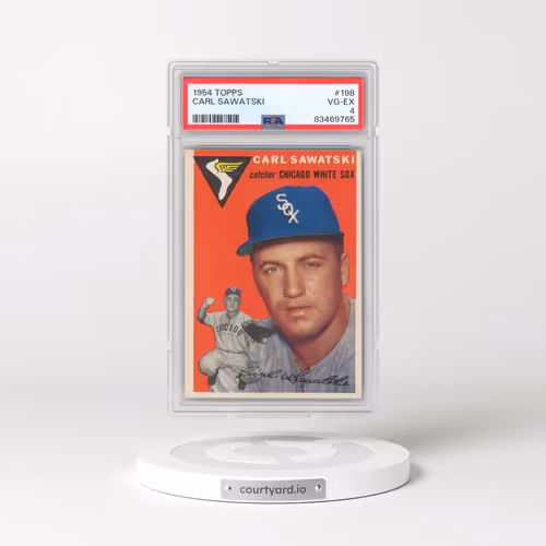 1954 Topps #198 Carl Sawatski (PSA 4 VG-EX)
