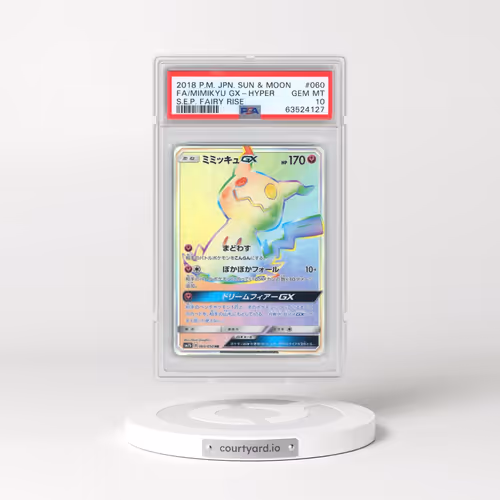 2018 Pokémon Sun & Moon Strength Expansion Pack Fairy Rise #060 Mimikyu GX-Hyper - Full Art (PSA 10