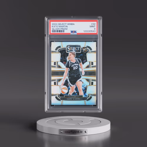 2024 Panini Select WNBA #22 Kate Martin - Silver Prizm (PSA 9 MINT)