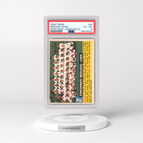 1956 Topps #90 Redlegs Team - With Date-White Back (PSA 6 EX-MT)