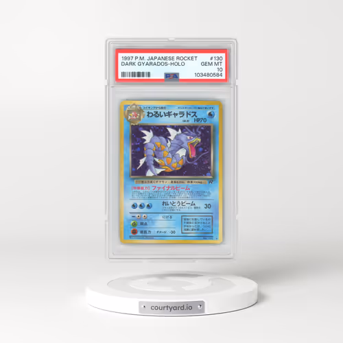 1997 Pokémon Rocket #130 Dark Gyarados - Holo (PSA 10 GEM MINT)