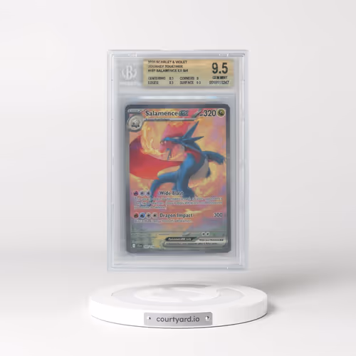 2025 Pokémon Jtg EN-Journey Together #187 Salamence EX - Holo Special Illustration Rare (BGS 9.5 GEM