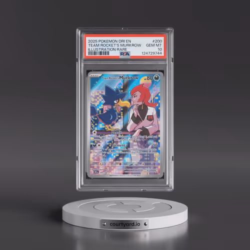 2025 Pokémon Dri EN-Destined Rivals #200 Team Rocket's Murkrow - Illustration Rare (PSA 10 GEM MINT)