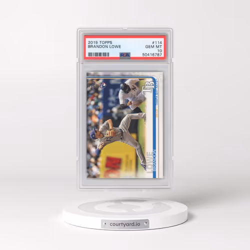2019 Topps #114 Brandon Lowe (PSA 10 GEM MINT)