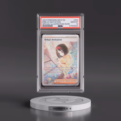 2023 Pokémon Mew EN-151 #203 Erika's Invitation - Special Illustration Rare (PSA 10 GEM MINT)