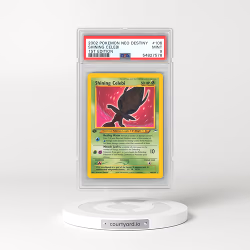 2002 Pokémon Neo Destiny #106 Shining Celebi - 1st Edition Holo (PSA 9 MINT)