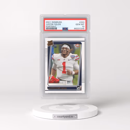 2021 Panini Donruss #253 Justin Fields - Portrait (PSA 10 GEM MINT)