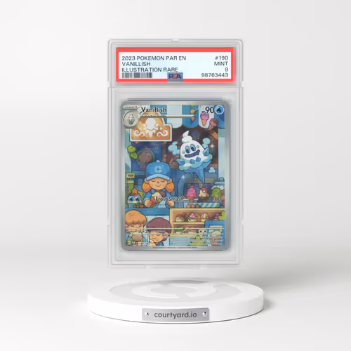 2023 Pokémon Par EN-Paradox Rift #190 Vanillish - Illustration Rare (PSA 9 MINT)