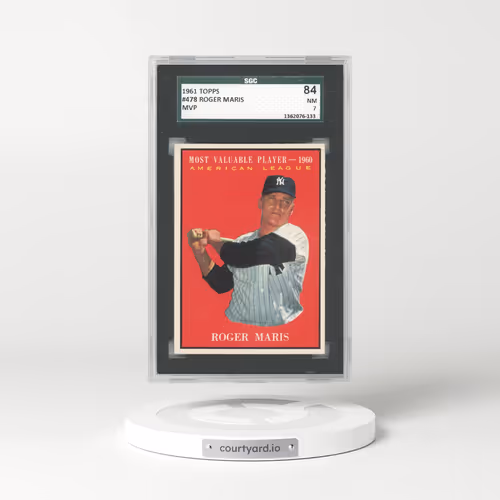 1961 Topps #478 Roger Maris - MVP (SGC 7 NM)