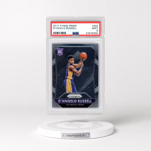 2015 Panini Prizm #322 D'Angelo Russell (PSA 9 MINT)
