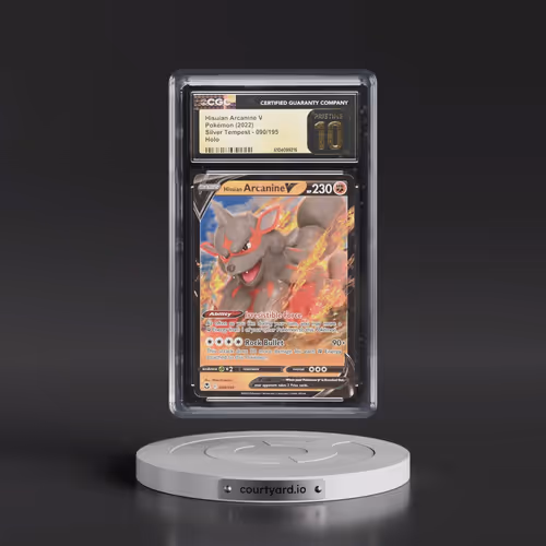 2022 Silver Tempest #090/195 Hisuian Arcanine V - Holo (CGC 10 PRISTINE)