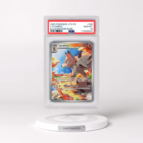 2025 Pokémon Jtg EN-Journey Together #166 Lycanroc - Illustration Rare (PSA 10 GEM MINT)