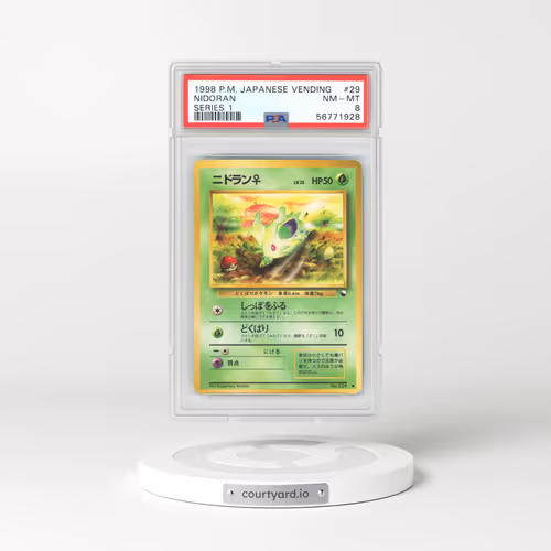 1998 Japanese Vending Series 1 #29 Nidoran (F) (PSA 8 NM-MT)