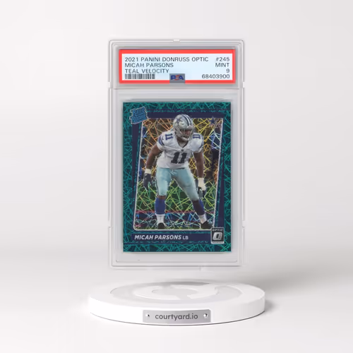 2021 Panini Donruss Optic #245 Micah Parsons - Green Velocity (PSA 9 MINT)
