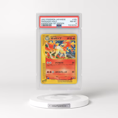 2001 Expedition #105 Rapidash - 1st Edition Holo (PSA 8 NM-MT)