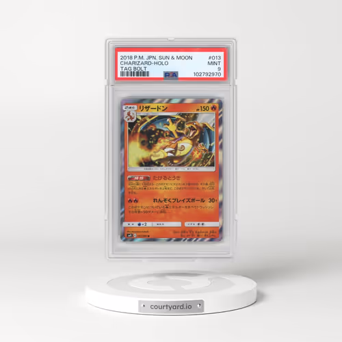 2018 Pokémon Sun & Moon Tag Bolt #013 Charizard - Holo (PSA 9 MINT)