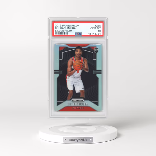 2019 Panini Prizm #255 Rui Hachimura - Silver Prizm (PSA 10 GEM MINT)