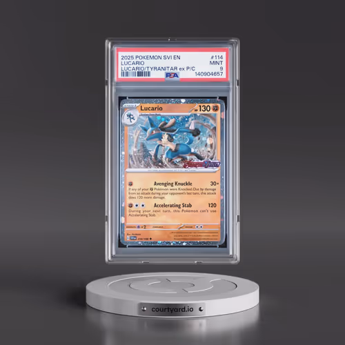 2025 Pokémon Svi EN-Scarlet & Violet #114 Lucario - Lucario EX & Tyranitar EX Premium Collection (PS